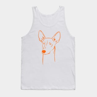 Ibizan Hound (White and Orange) Tank Top